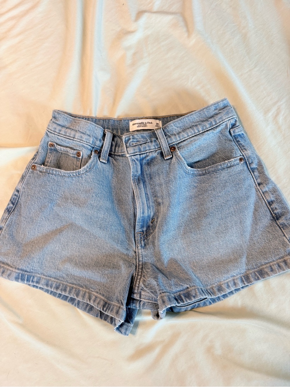 Abercrombie & Fitch Light Wash Denim Shorts